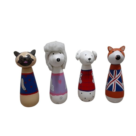 Orange Tree Toys Puppy Love Wood Animal Skittles Lot No Balls Preschool - Picture 1 of 2